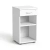 Szekrény, asztalmagas, fiókos, nyitott polcos, MAYAH "Freedom SV-14", fehér