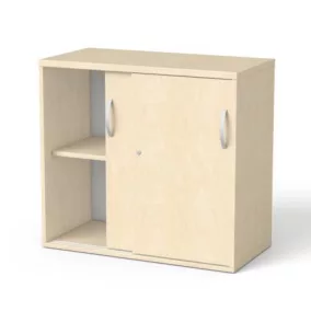   Szekrény, asztalmagas, tolóajtós, polcos, MAYAH "Freedom SV-16", juhar