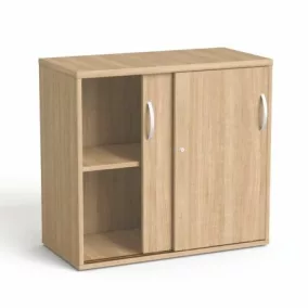   Szekrény, asztalmagas, tolóajtós, polcos, MAYAH "Freedom SV-16", kőris