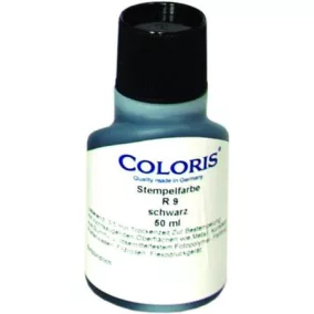   Bélyegzőfesték, 50 ml, ipari, univerzális, COLORIS "R9", fekete