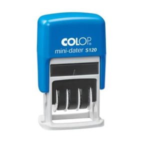   Dátumbélyegző, fordított, angol dátumbetűvel, COLOP "S120"