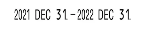 Dátumbélyegző, COLOP "S120/DD"
