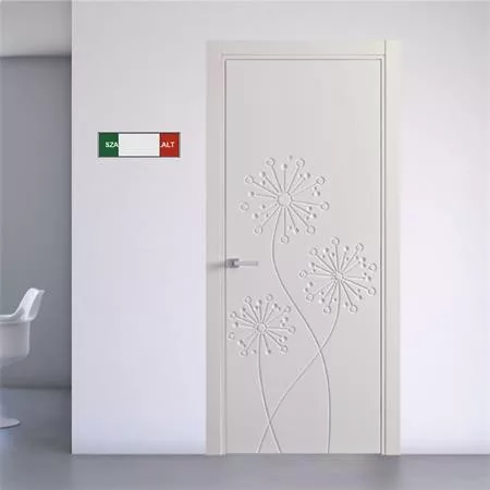 Információs tábla, 200x62 mm, ANTRA "Szabad-Foglalt"