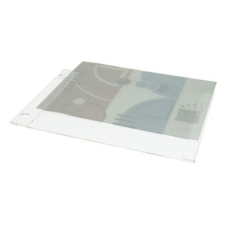 Dokumentumtartó, fali, A4, plexi, álló, ANTRA, átlátszó