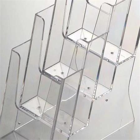 Prospektustartó, asztali/fali, 3 rekeszes, A5