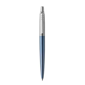   Golyóstoll, 0,7 mm, ezüst színű klip, Waterloo kék tolltest, PARKER "Royal Jotter", kék