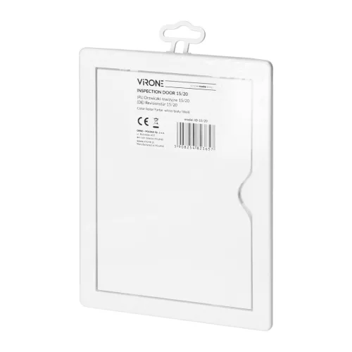 Virone revíziós szerelő ajtó műanyag  fehér 15x20cm 