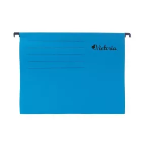 Függőmappa, karton, A4, VICTORIA OFFICE, kék