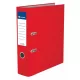 Iratrendező, 75 mm, A4, PP/karton, élvédő sínnel, VICTORIA OFFICE, "Basic", piros
