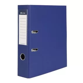   Iratrendező, 75 mm, A4, PP/karton, VICTORIA OFFICE, "Basic", tengerészkék