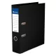 Iratrendező, 75 mm, A4, PP/PP, élvédő sínnel, VICTORIA OFFICE, "Premium", fekete