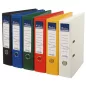   Iratrendező, 75 mm, A4, PP/PP, élvédő sínnel, VICTORIA OFFICE, "Premium", piros