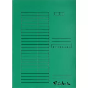 Gyorsfűző, karton, A4, VICTORIA OFFICE, zöld