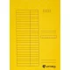 Pólyás dosszié, karton, A4, VICTORIA OFFICE, sárga