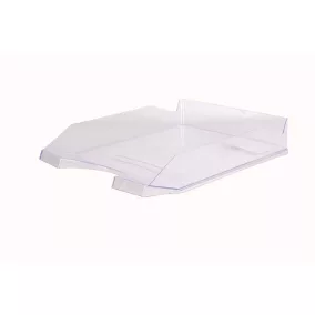 Irattálca, műanyag, VICTORIA OFFICE, áttetsző