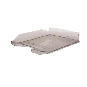   Irattálca, műanyag, VICTORIA OFFICE, áttetsző füstszínű