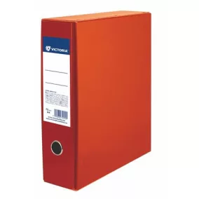   Tokos iratrendező, 75 mm, A4, karton, VICTORIA OFFICE, narancs