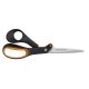 Olló, barkács, 21 cm, FISKARS "Amplify", fekete