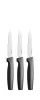 Késkészlet, általános, 11 cm, FISKARS "Functional Form" fekete