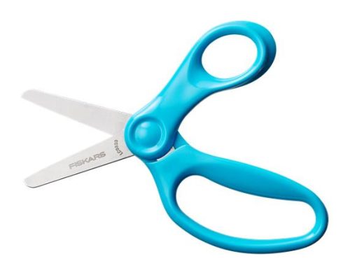 Olló, óvodai, 13 cm, FISKARS, türkizkék