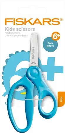 Olló, óvodai, 13 cm, FISKARS, türkizkék