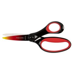 Olló, iskolai, 15 cm, FISKARS, ombré piros