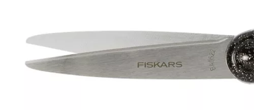 Olló, iskolai, 18 cm, FISKARS, csillámos fekete