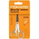 Olló, általános, tapadásmentes, 13 cm, FISKARS "MicroTip Titanium", fehér