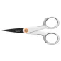   Olló, általános, tapadásmentes, 13 cm, FISKARS "MicroTip Titanium", fehér