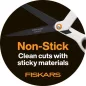  Olló, általános, tapadásmentes, 21 cm, FISKARS "Titanium", fehér