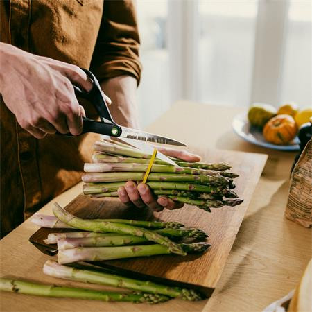 Olló, konyhai, 21 cm FISKARS "Functional ReNew", fekete