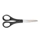 Olló, papírvágó, 18 cm, FISKARS "Essential", fekete