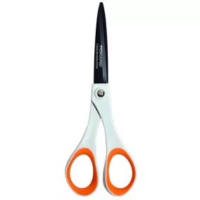   Olló, általános, tapadásmentes, 17 cm, FISKARS "Non-Stick", fehér