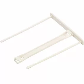   Lefűzőklip, műanyag, 100 mm, FELLOWES, Bankers Box® Pro, fehér