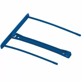   Lefűzőklip, műanyag, 100 mm, FELLOWES, Bankers Box® Pro, kék