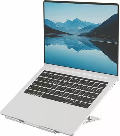 Laptopállvány, hordozható, FELLOWES "Alumia™, ezüst