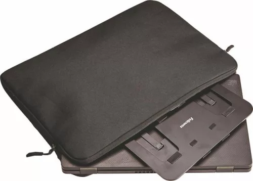 Laptopállvány, hordozható, FELLOWES "Alumia™, fekete