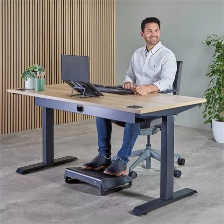Laptopállvány, hordozható, FELLOWES "Alumia™, fekete