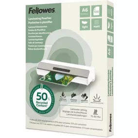   Meleglamináló fólia, 80 mikron, A6, matt, 100 db, FELLOWES "Light"