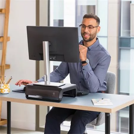 Monitorállvány, FELLOWES "Breyta™", fekete