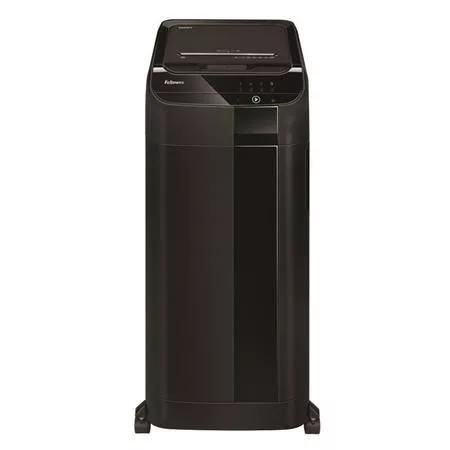 Iratmegsemmisítő, mikrokonfetti, 550 lap, FELLOWES "AutoMax 600M", fekete