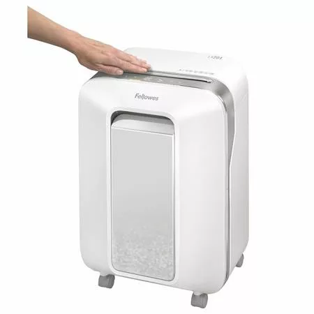 Iratmegsemmisítő, mikrokonfetti, 11 lap, FELLOWES "Powershred LX201", fehér