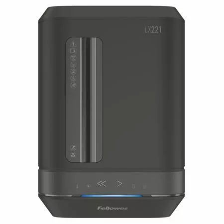 Iratmegsemmisítő, mikrokonfetti, 18 lap, FELLOWES "Powershred LX221", fekete