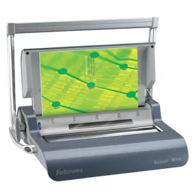   Spirálozógép, fém spirálkötéshez, manuális, 130 lap, FELLOWES "Quasar Wire"