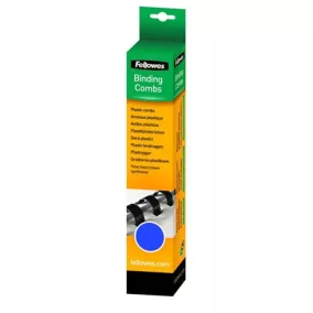Spirál, műanyag, 12 mm, 56-80 lap, FELLOWES, 25 db, kék