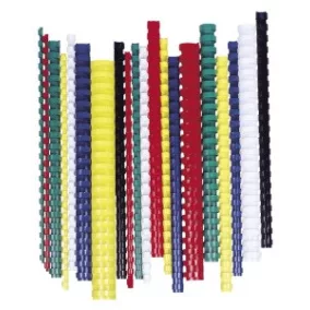   Spirál, műanyag, 16 mm, 101-120 lap, FELLOWES, 100 db, fehér