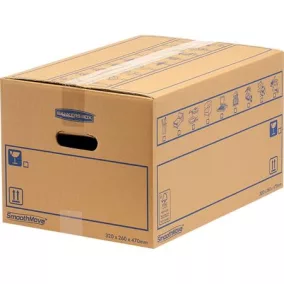   Költöztető doboz, 32x26X47 cm, FELLOWES "SmoothMove™ Everyday", kicsi