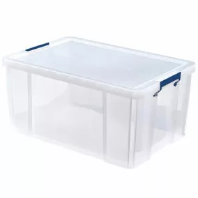   Műanyag tároló doboz, átlátszó, 70 liter, FELLOWES, "ProStore™"
