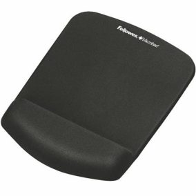   Egéralátét csuklótámasszal, habtöltésű, FELLOWES "PlushTouch™", fekete