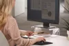 Monitorállvány, állítható, FELLOWES "Clarity™, átlátszó